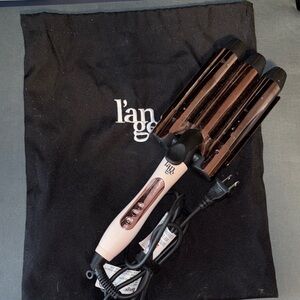 Lange Pink and Rose Gold Triple Barrel Wave Hair Iron